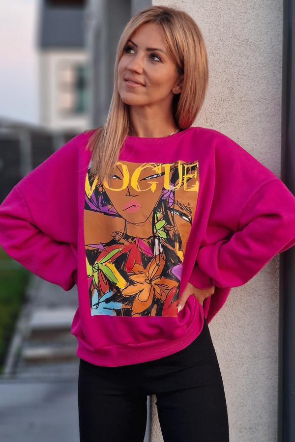 Bluza Vogue Africa Fuksja 3