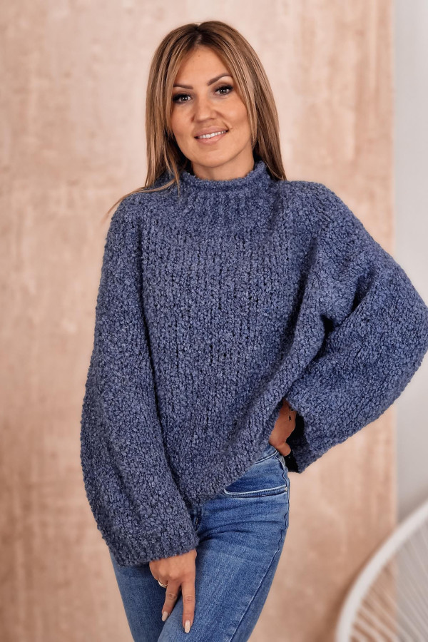 Sweter Bukla Sarah - Niebieski 5