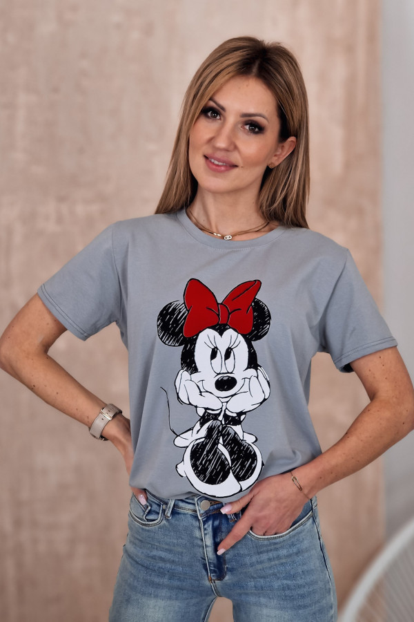 T-shirt Szary Minnie