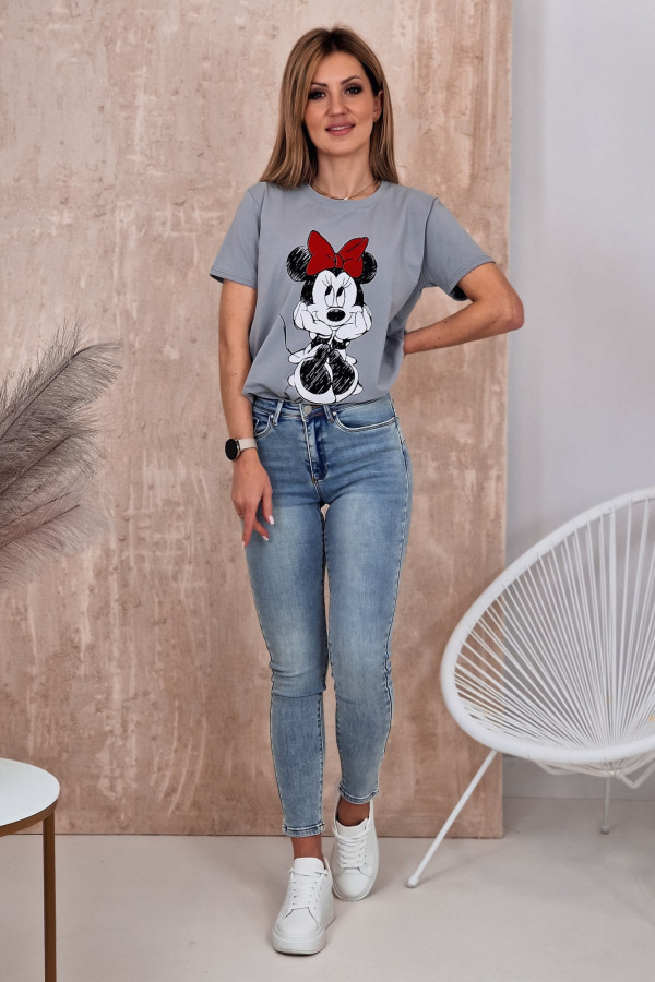 T-shirt Szary Minnie 4